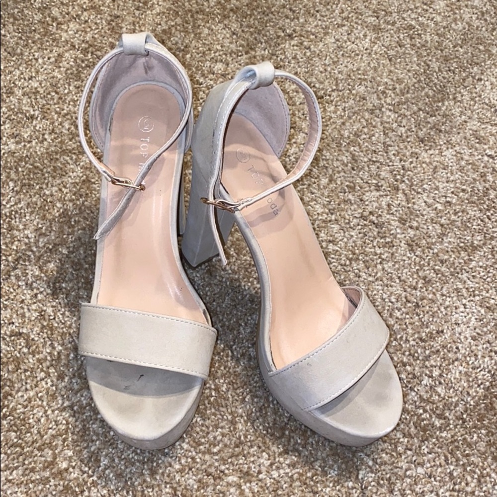 platform chunky heels